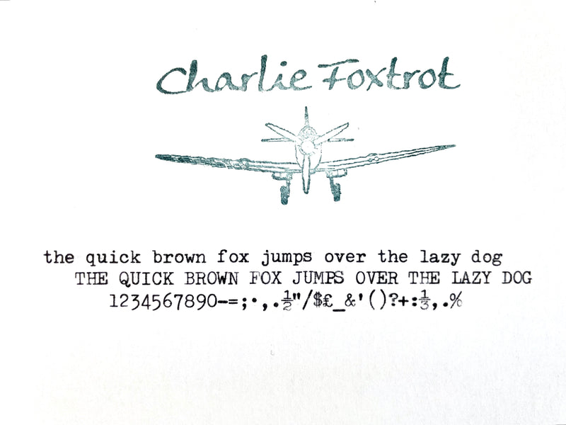 Typewriter,  Blue Silver Reed Silverette II