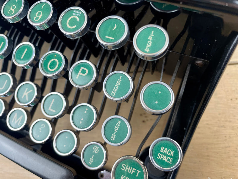 Typewriter, 1939 Imperial The Good Companion 1 with Rare Green Keys