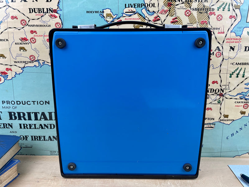 Typewriter,  Blue Silver Reed Silverette II