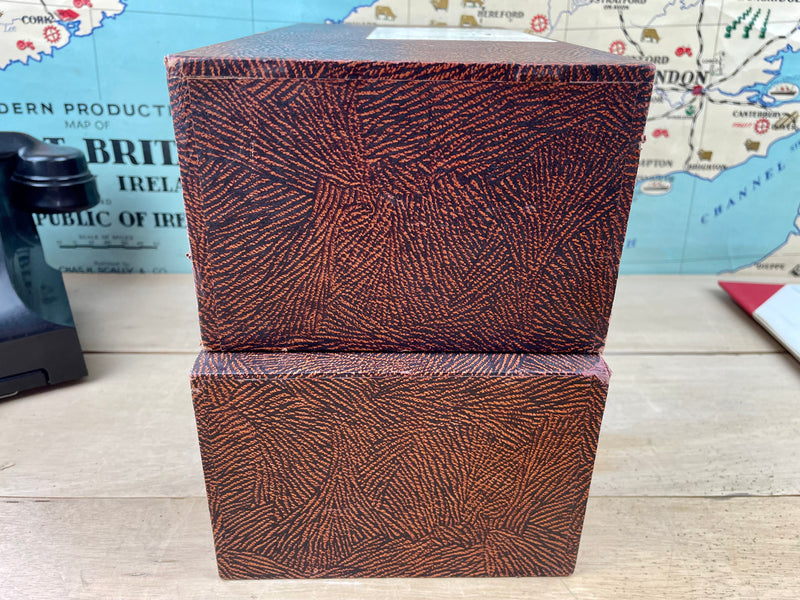 Pair of Ex Burberry Card File Boxes