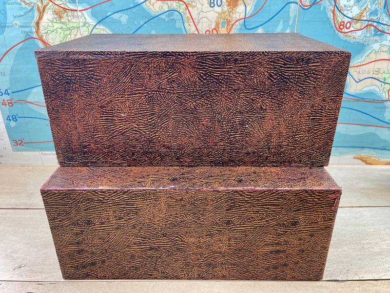 Pair of Card File Boxes