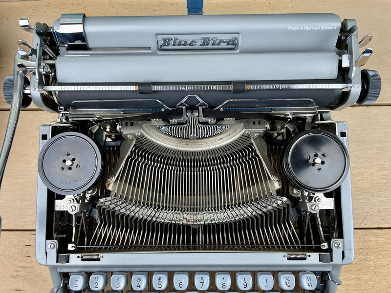 Typewriter, 1961 Blue Bird with New Platen