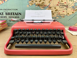 Typewriter, Rare 1961 Pink Olivetti Lettera 22