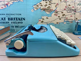 Typewriter, 1959 Uncommon Blue Olympia Splendid 33