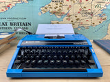 Typewriter, Blue Silver Reed Silverette II