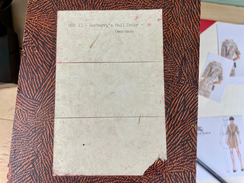 Pair of Ex Burberry Card File Boxes