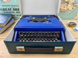 Typewriter, Olivetti Dora - Blue