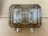 Glass Inkwell with Pen Holder