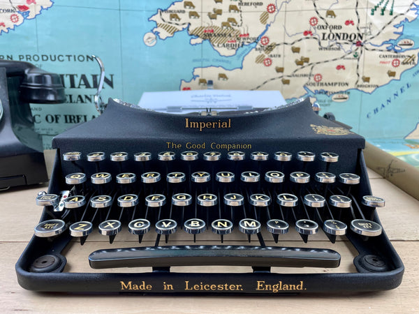 Typewriter, 1941 Imperial The Good Companion No 1 with New Platen