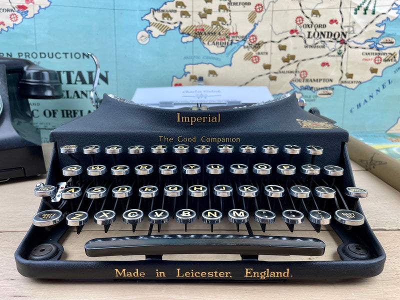 Typewriter, 1941 Imperial The Good Companion No 1 with New Platen