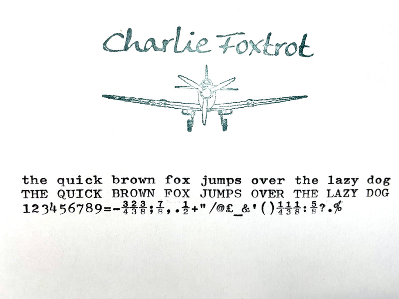 Typewriter, 1961 Blue Bird with New Platen