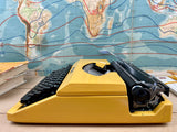 Typewriter, Yellow Silver Reed Silverette