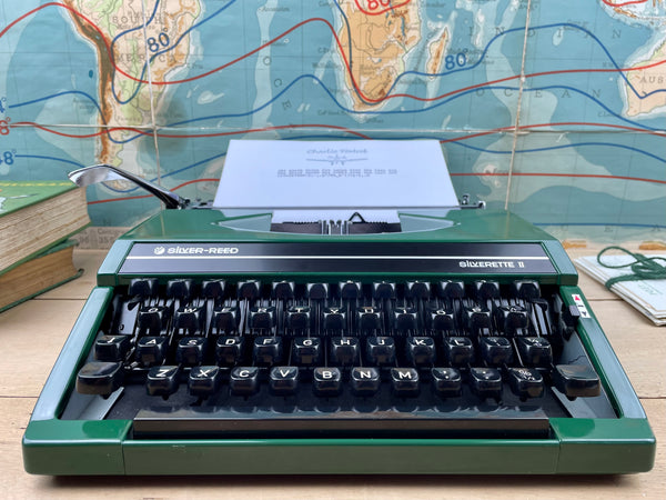 Typewriter, Green Silver Reed