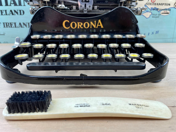 Vintage Marshall Bone Handle Typewriter Brush