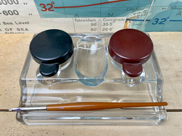 Glass Inkwell