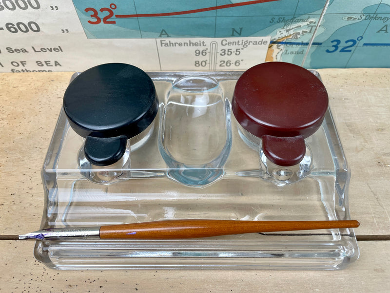 Glass Inkwell
