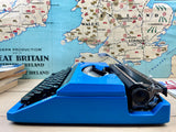 Typewriter, Blue Silver Reed Silverette II