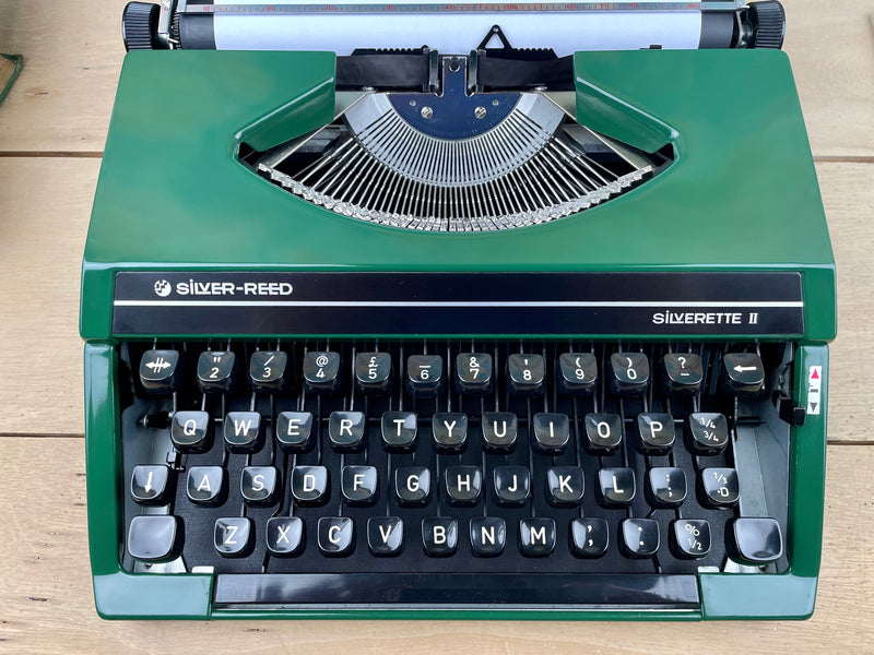 Typewriter, Green Silver Reed