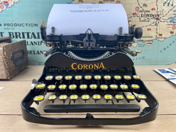 Typewriter, 1919 Folding Corona 3