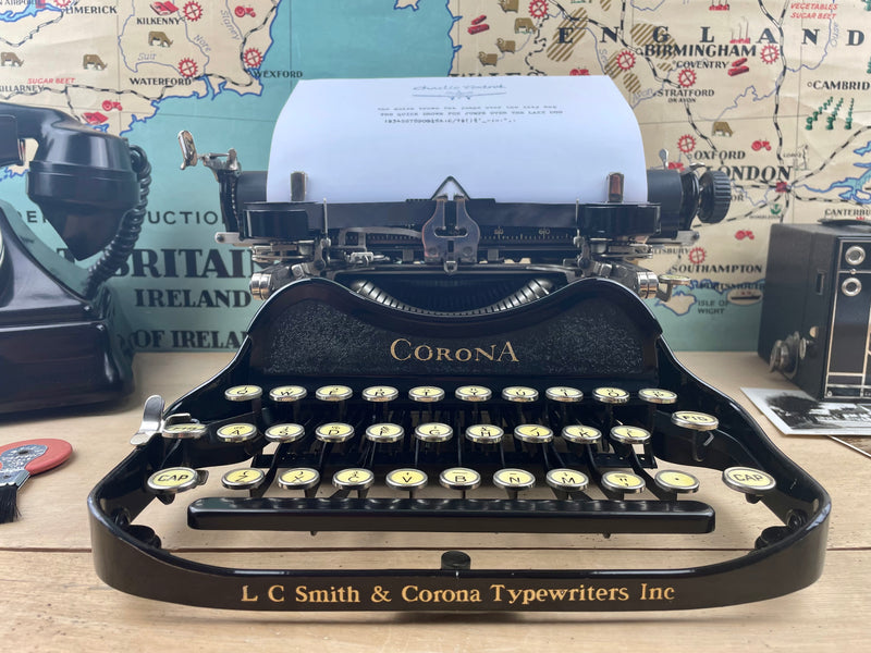 Typewriter, 1935 Folding Corona 3