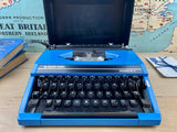 Typewriter, Blue Silver Reed Silverette II