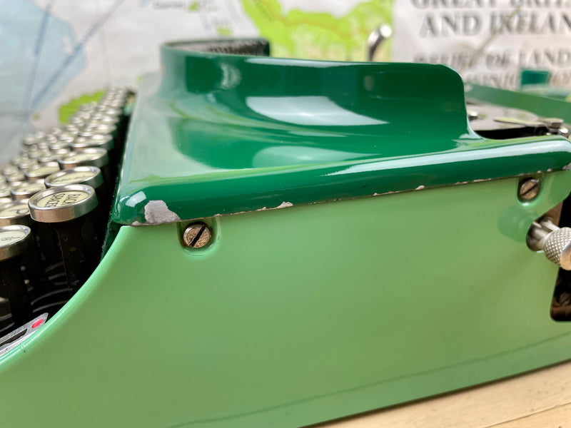 Typewriter, Rare Two Tone Green 1930 Remington Portable