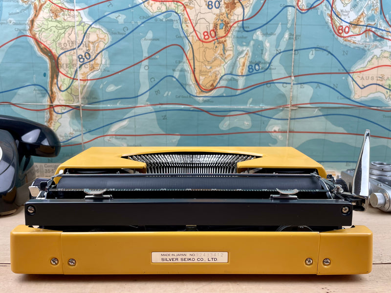 Typewriter, Yellow Silver Reed Silverette
