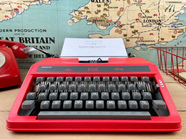 Typewriter, WH Smith Red Fox