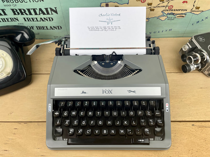 W H Smith Grey Fox Typewriter