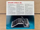 Olivetti DL Manual