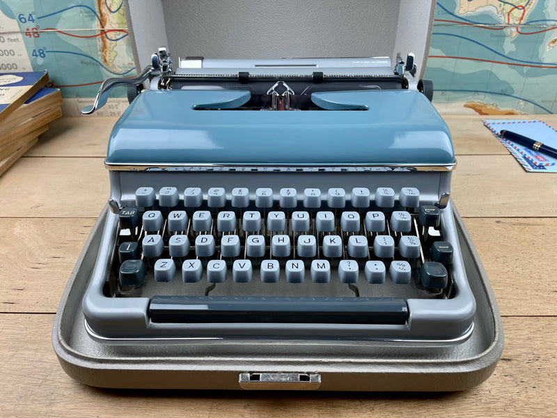 Typewriter, 1961 Blue Bird with New Platen