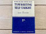 Typewriting Self-Taught Booklet 1954