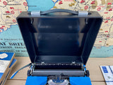 Typewriter,  Blue Silver Reed Silverette II