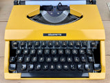 Typewriter, Yellow Silver Reed Silverette