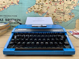 Typewriter, Blue Silver Reed Silverette II
