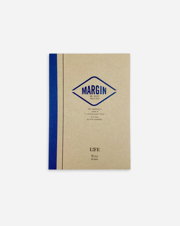 Life Margin A5 Notebook : Navy