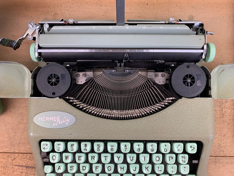 HERMES baby Typewriter Grey Color original Case 