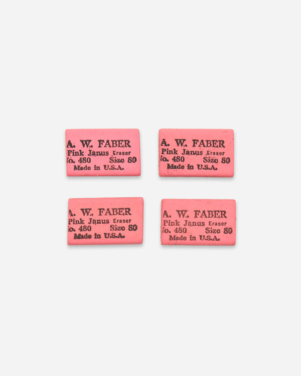 No. 480 Pink Janus Eraser : Set of 4