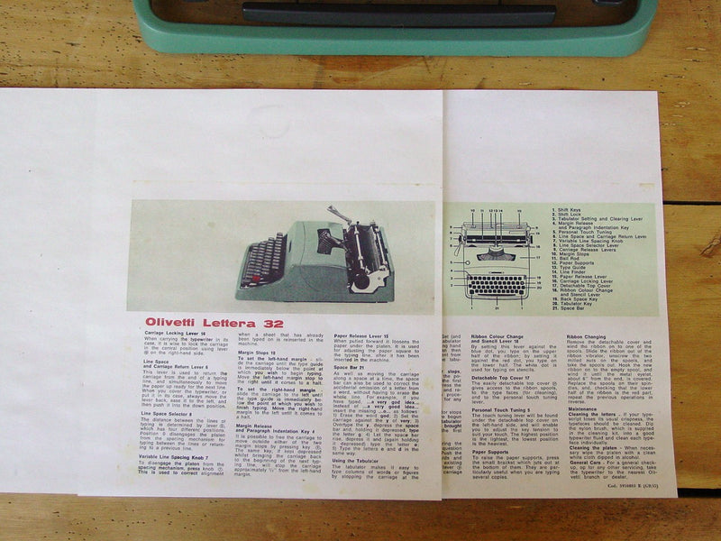 Typewriter, Olivetti Lettera 32