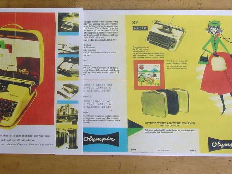 Typewriter, 1964 Olympia Splendid 33