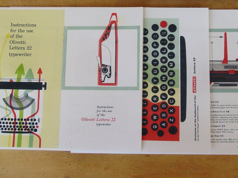 Typewriter, Rare 1960 Pink Olivetti Lettera 22