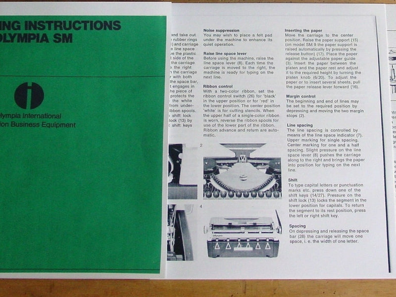 Typewriter, 1966 Olympia SM9