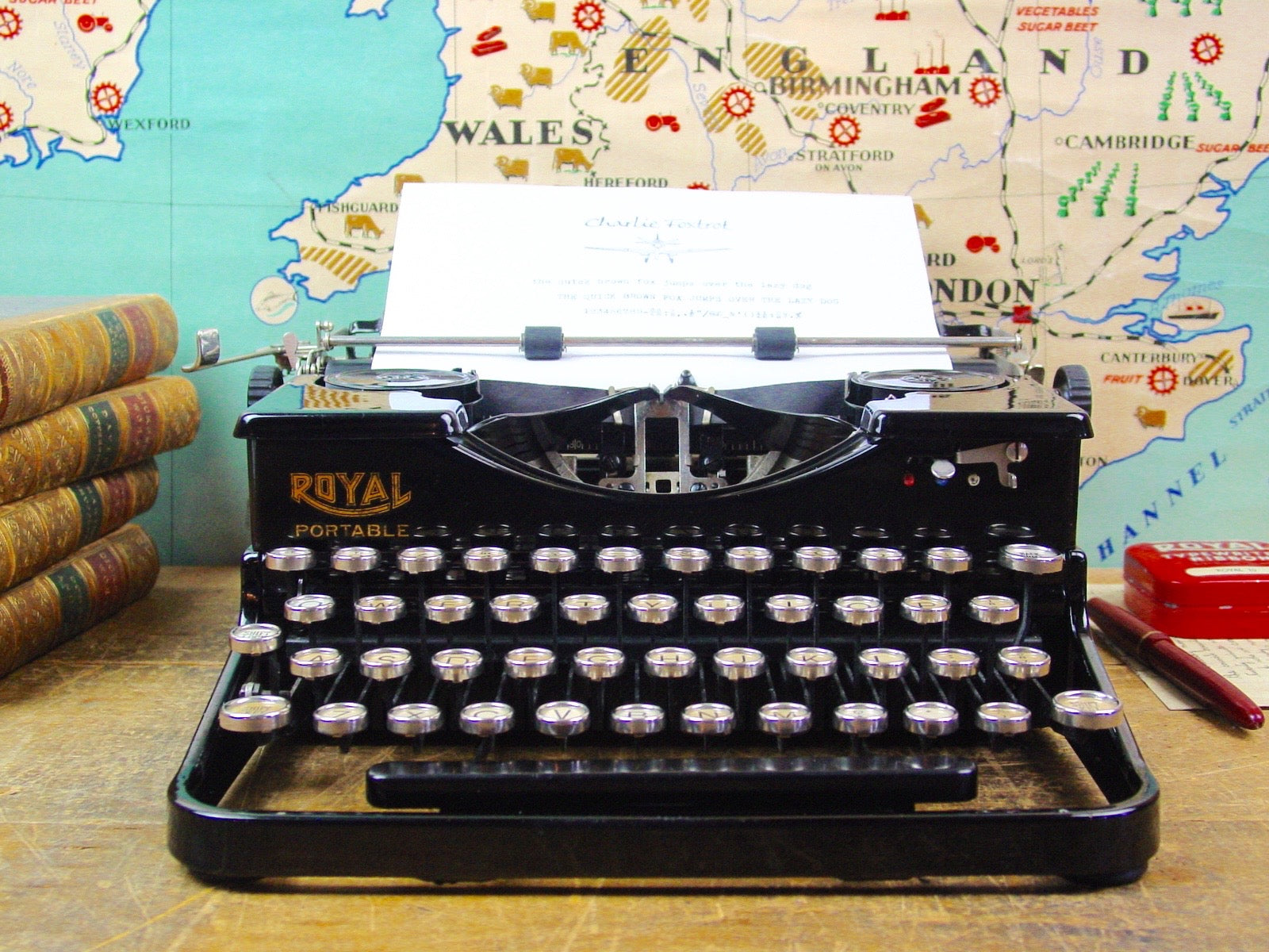 Typewriter , 1926 Royal Portable – Charlie Foxtrot Vintage