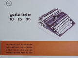 Typewriter, 1969 Adler Gabriele 25 with Cubic Typeface - No carry case