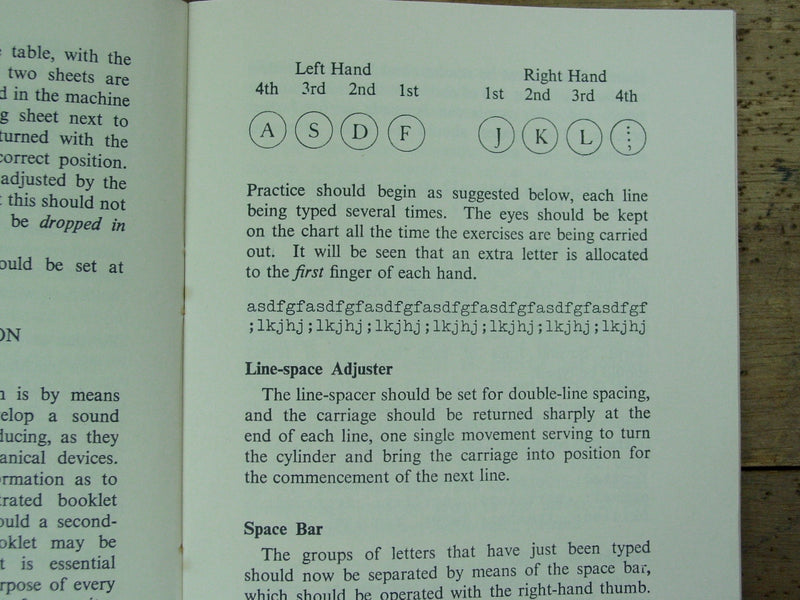 Typewriting Self-Taught Booklet 1954