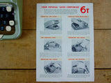 Imperial "Good Companion" No 6 Instruction Manual Set
