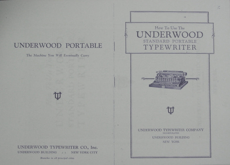 Underwood 3 Bank Portable