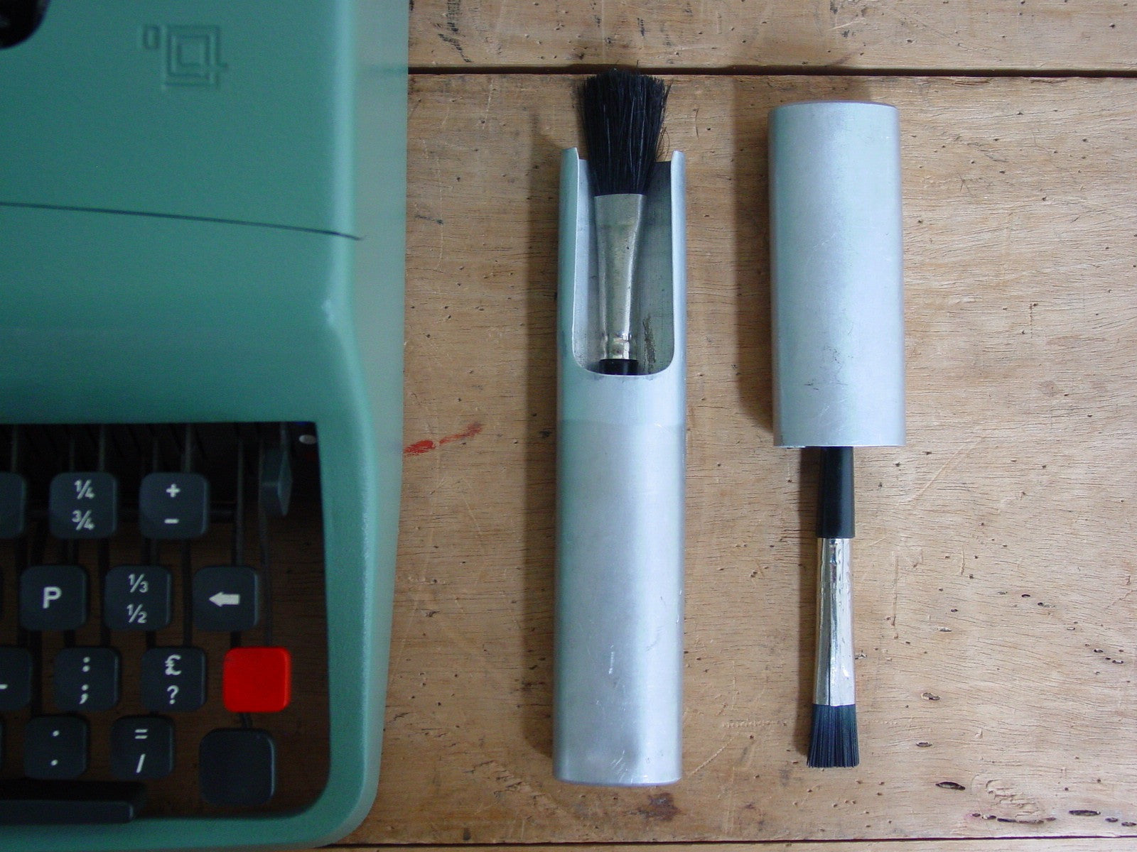 Vintage Olivetti Typewriter Brush Set Charlie Foxtrot Vintage