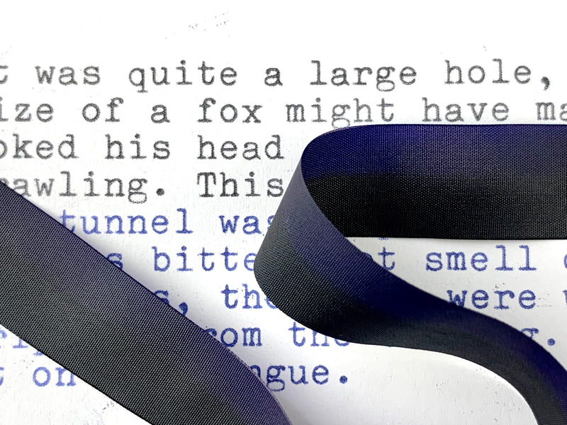 Black and Blue Typewriter Ribbon