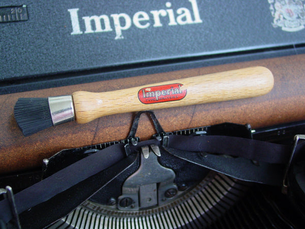 Vintage Imperial Typewriter Brush with Logo
